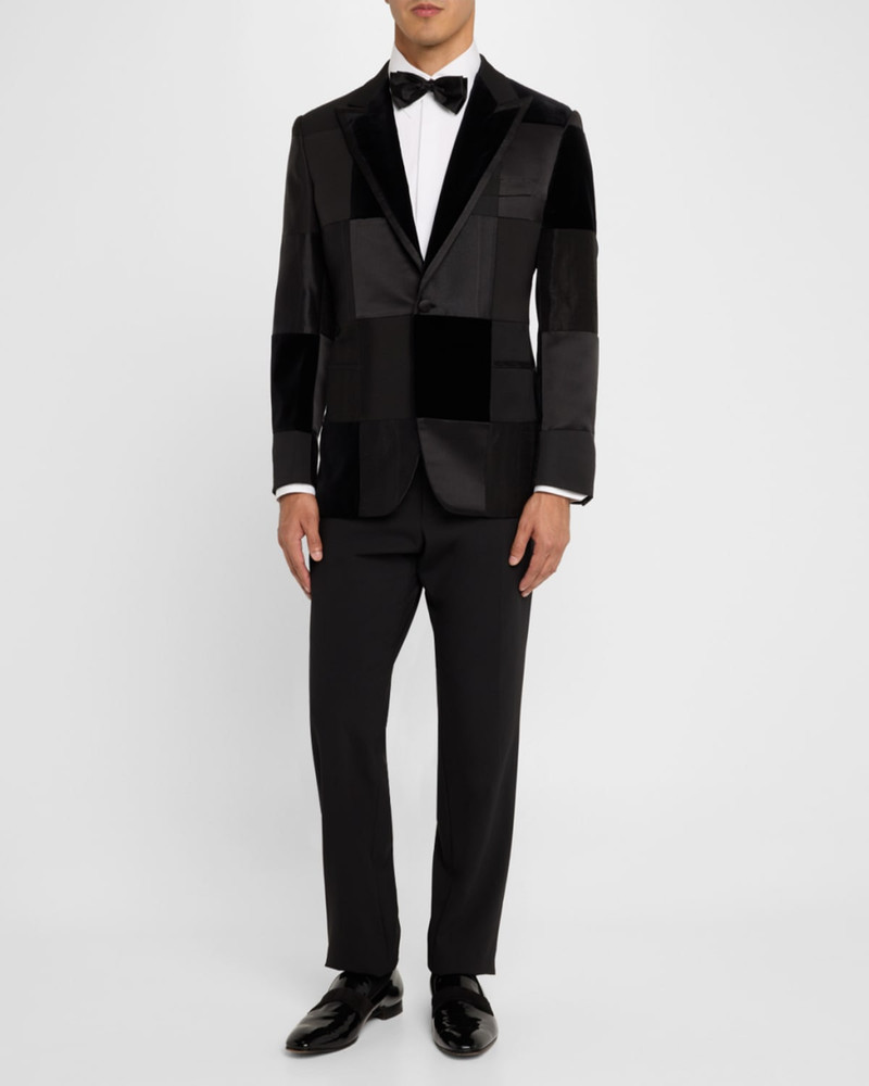 Brioni Men's Virgilio Patchwork Dinner Jacket outlook