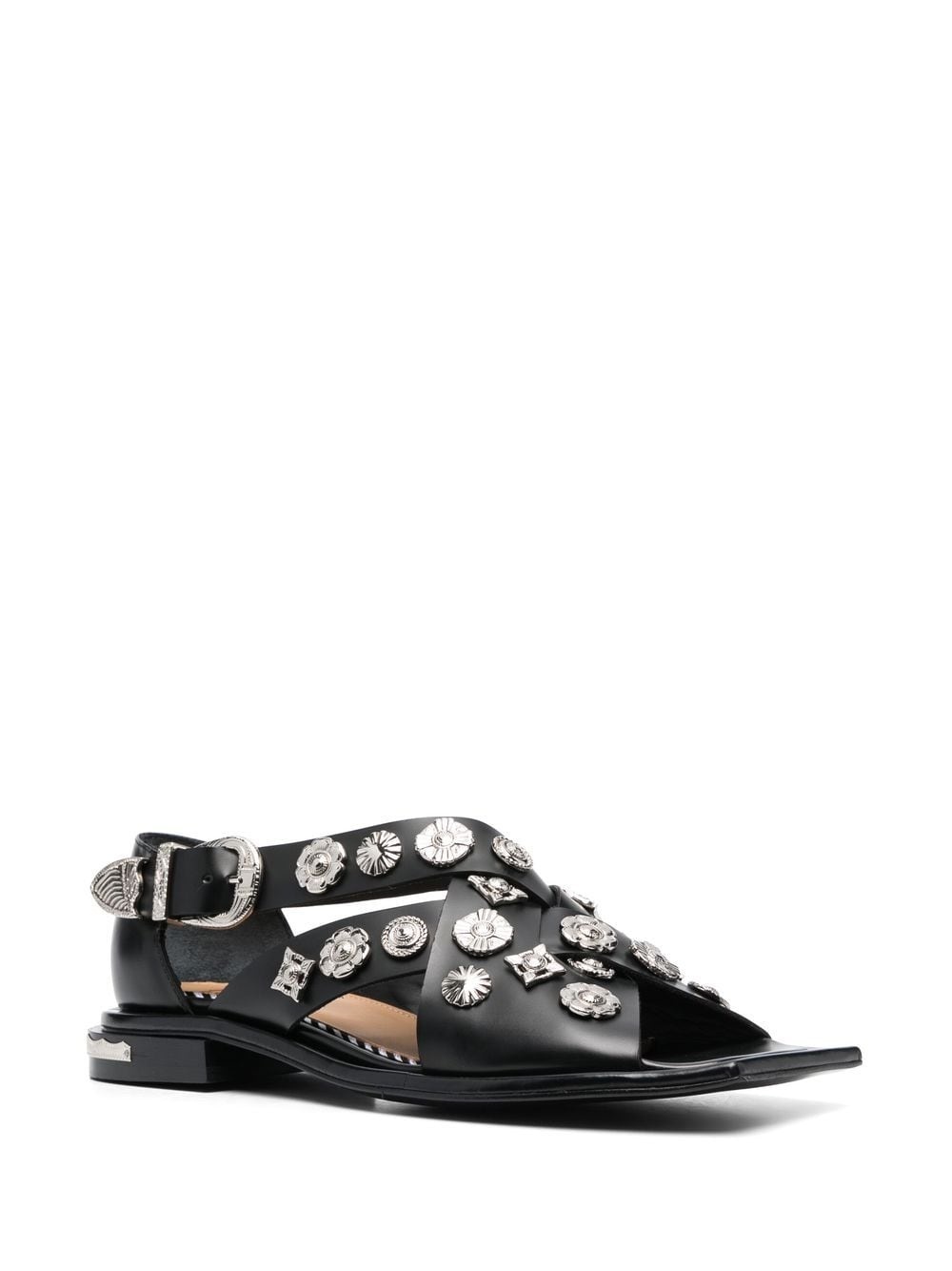 stud-embellished open-toe sandals - 2