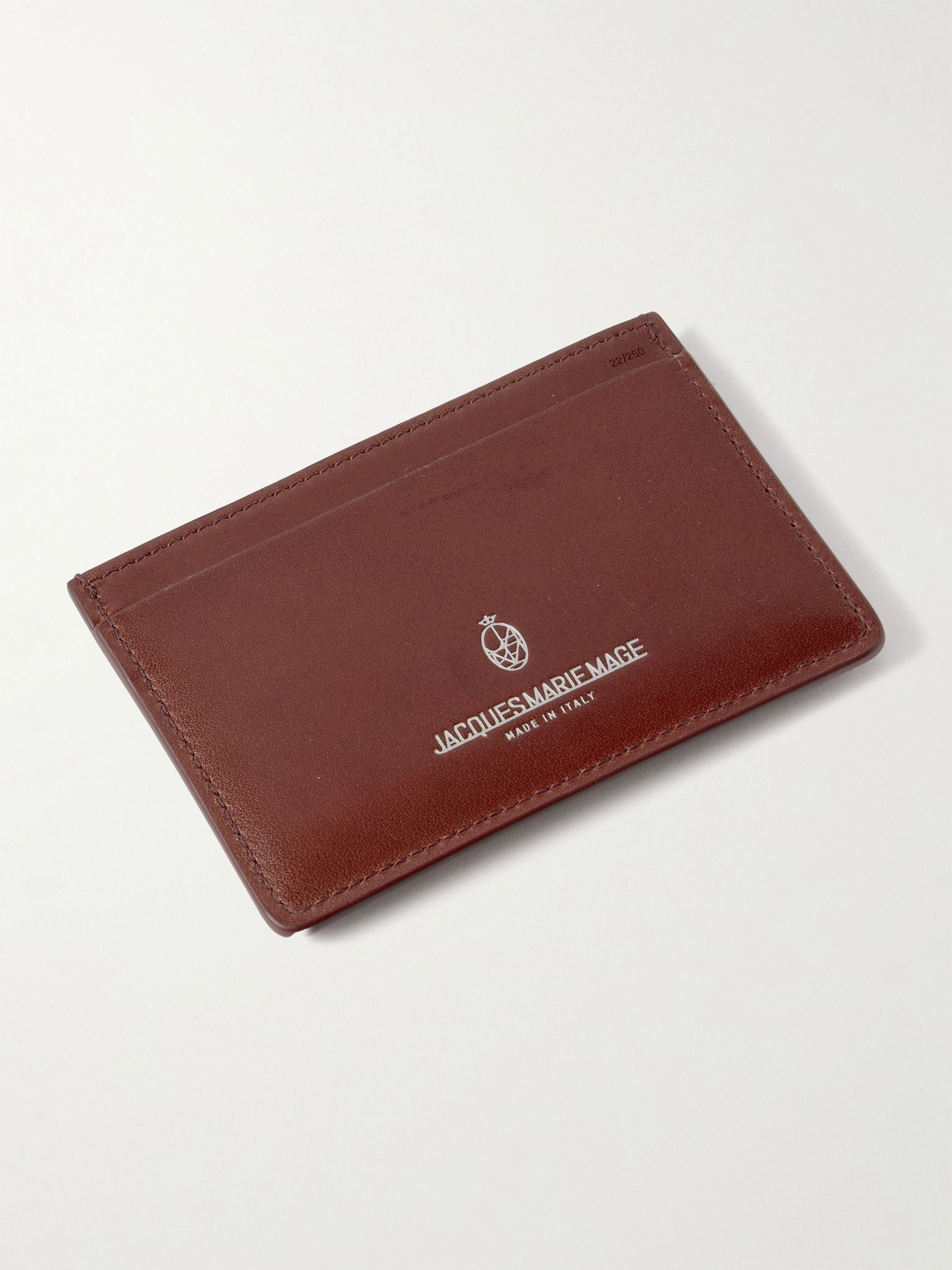 Theodore Leather Cardholder Burgundy - 2