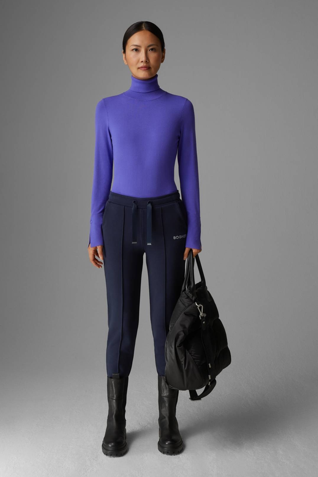 CARA TRACKSUIT PANTS IN NAVY BLUE - 4