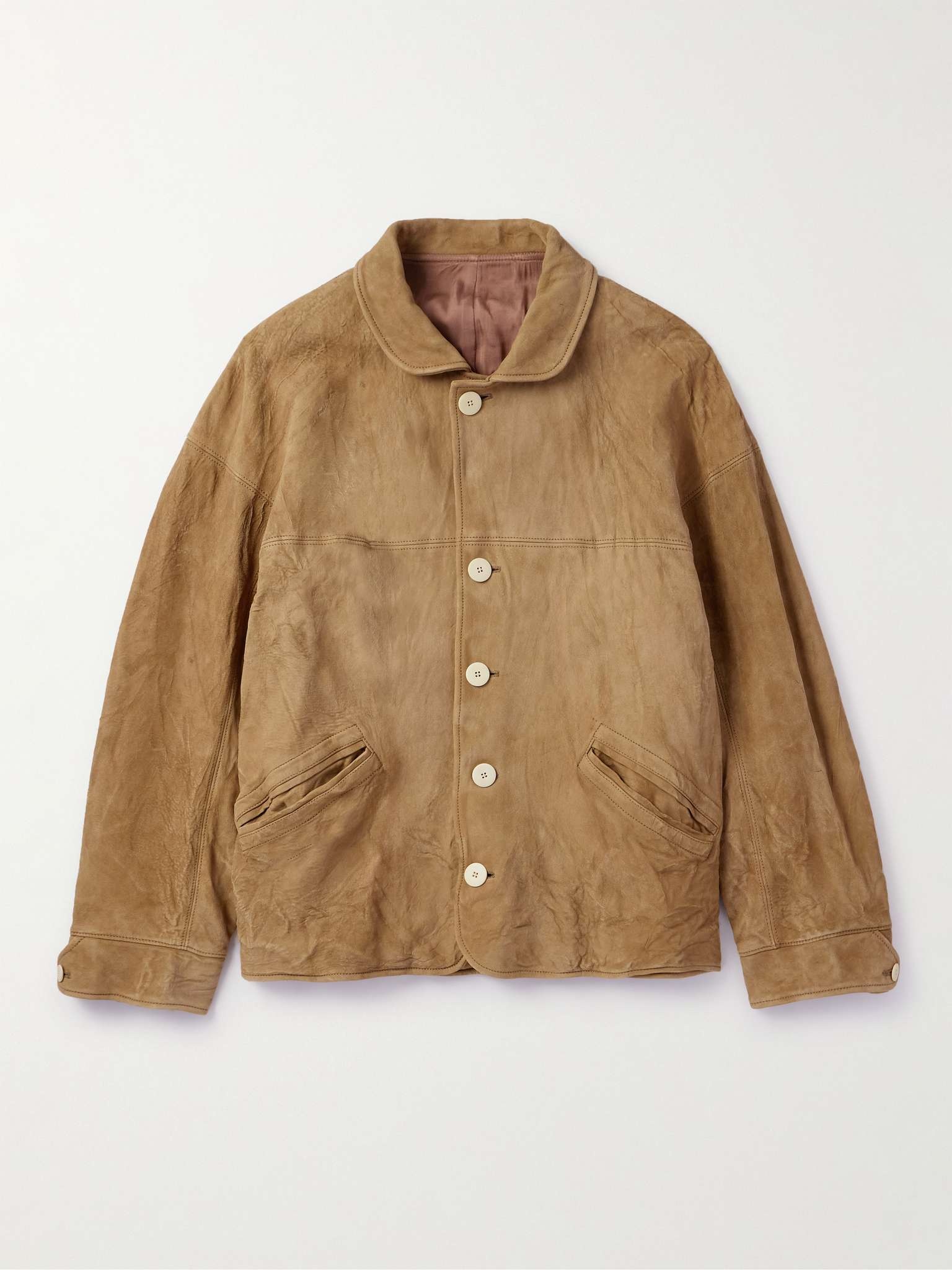 visvim Eton Distressed Suede Jacket | mrporter | REVERSIBLE