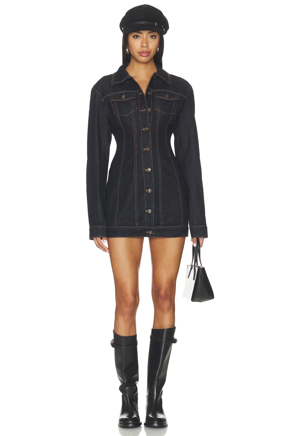 Rider Denim Mini Dress - 1