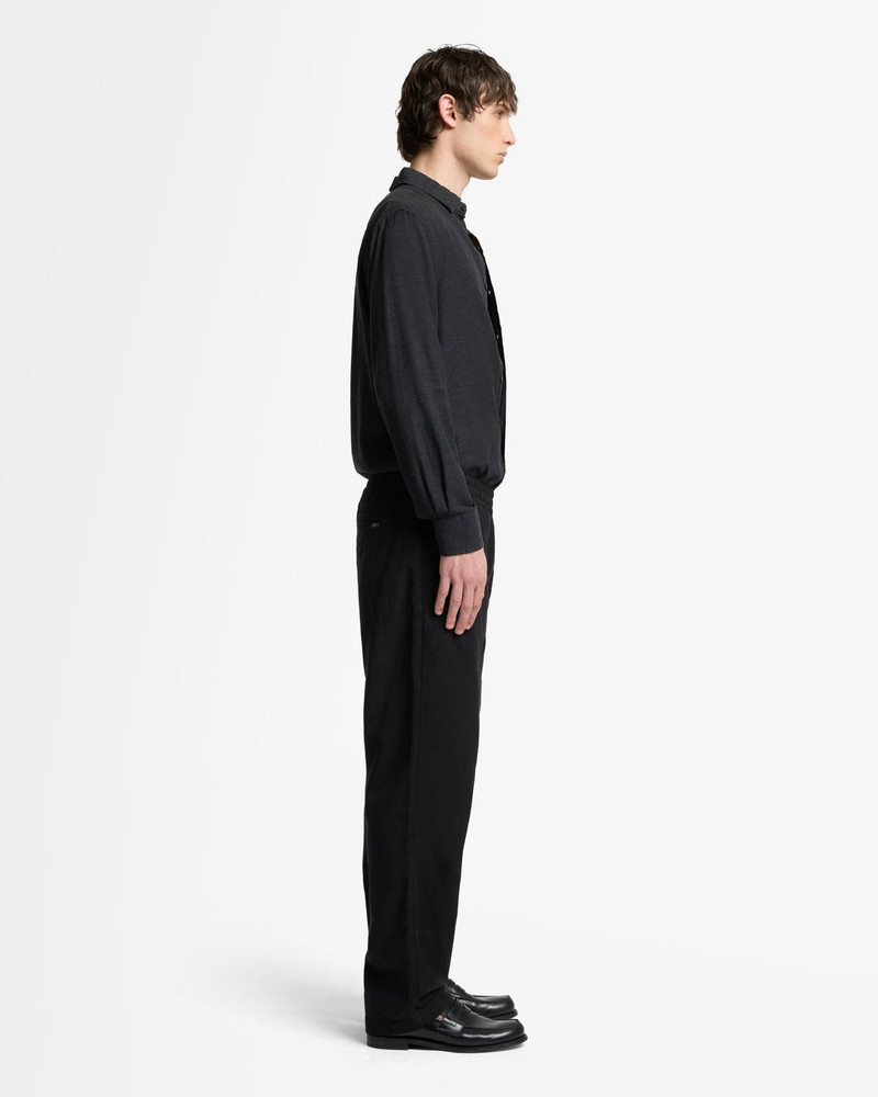 Linen Blend Jogger Pant in Black 6
