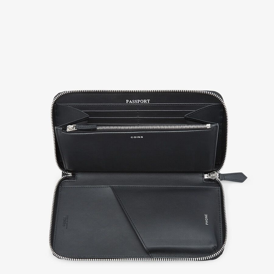 Black leather wallet - 3