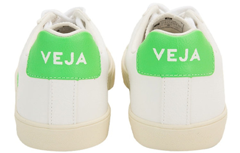 VEJA Veja Esplar Logo Chromefree 'White Neon Green' EO052571 outlook