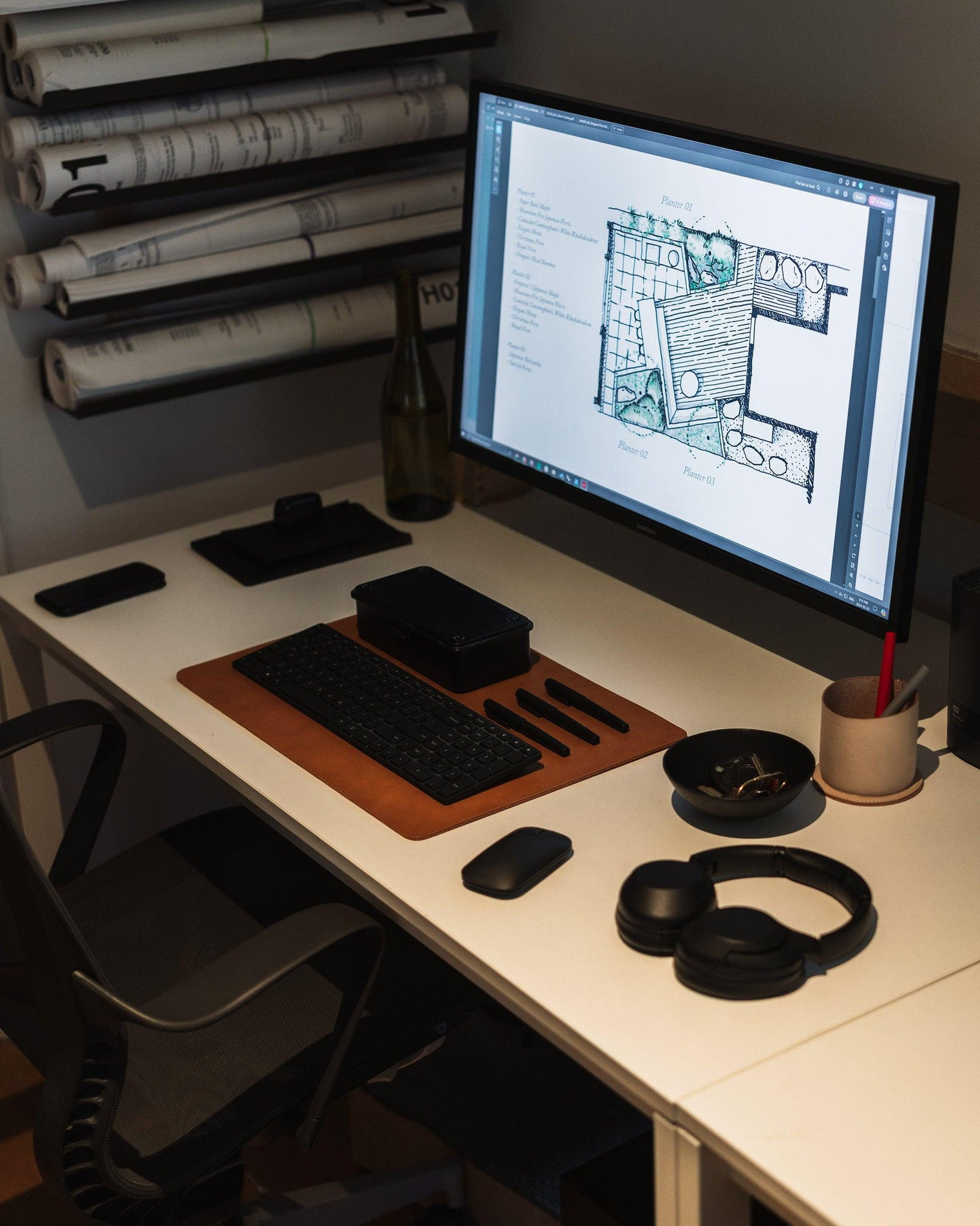 Desk Tidy Black - 4