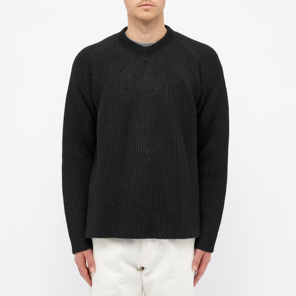 Jil Sander Ribbed Shetland Wool Crew Knit - 3