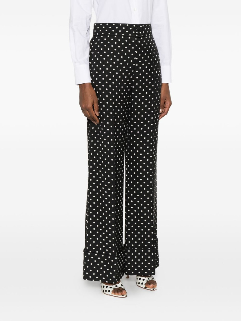 polka-dot cuffed trousers 3