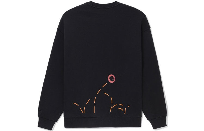 Li-Ning Li-Ning x Disney Crossover Series Cartoon Alphabet Printing Pullover 'Black' AWDS547-1 outlook