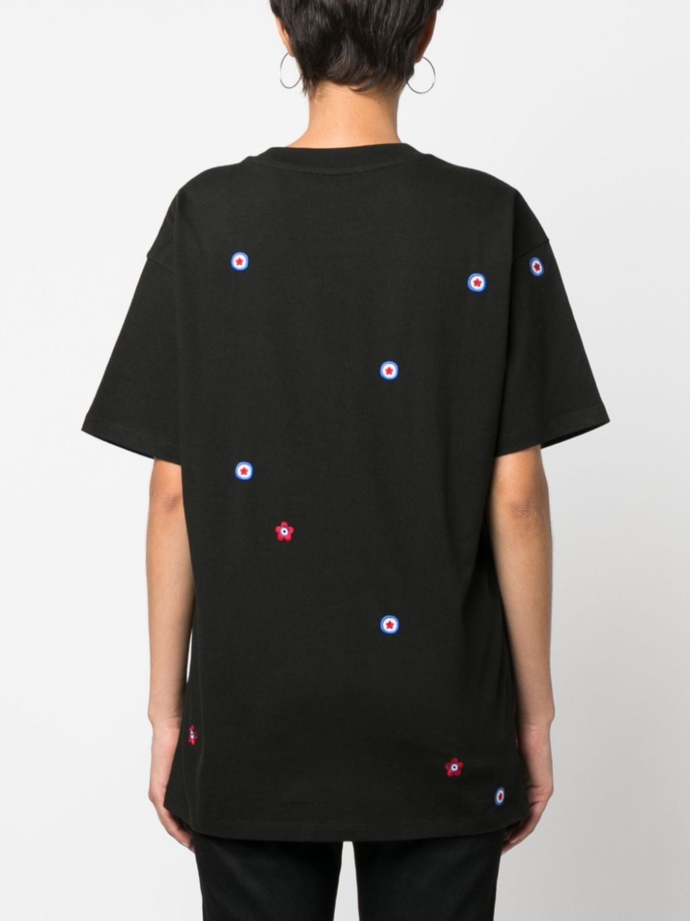 Target logo-embroidered motif T-shirt - 4