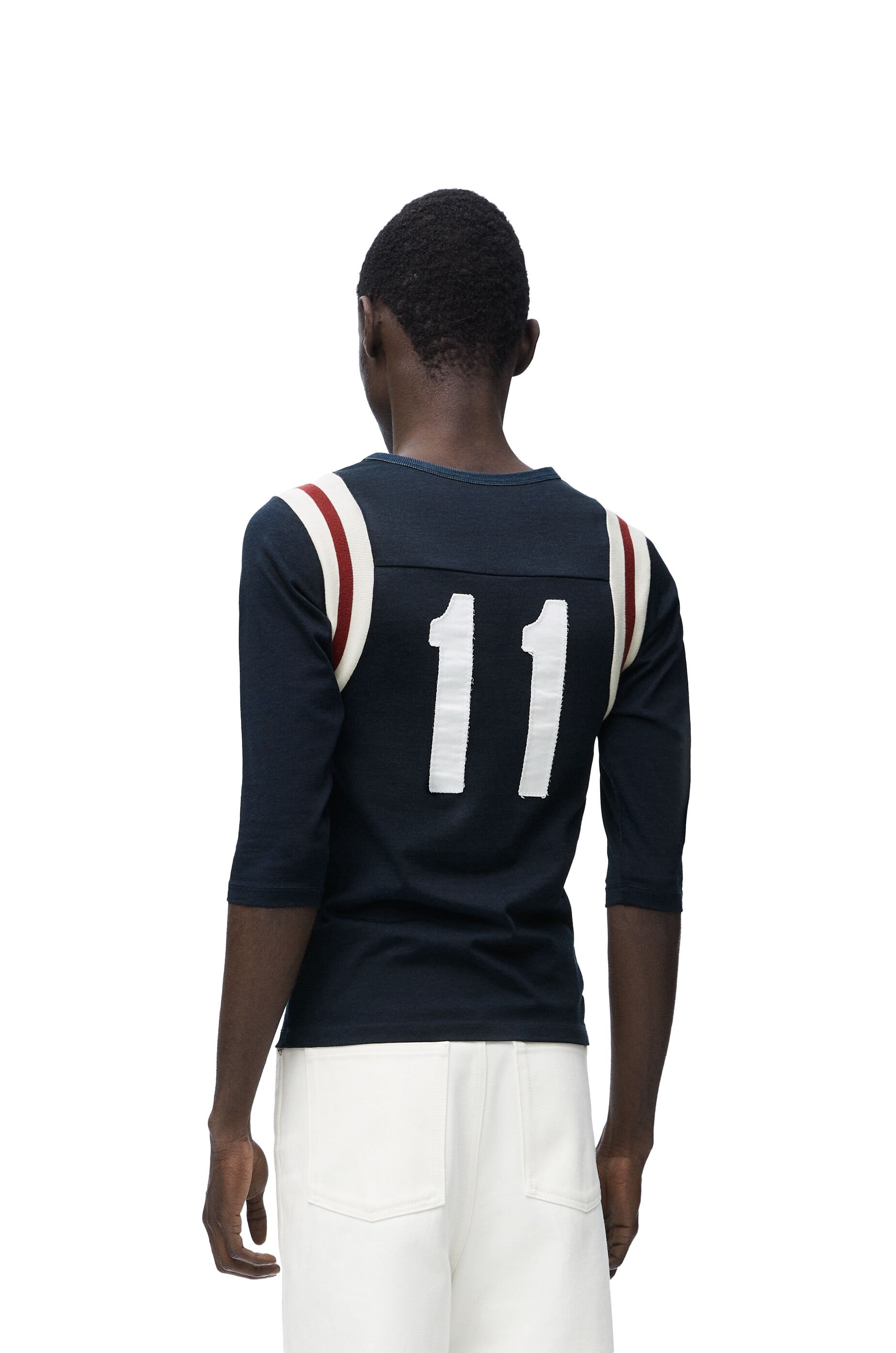 Slim fit T-shirt in cotton and viscose - 4