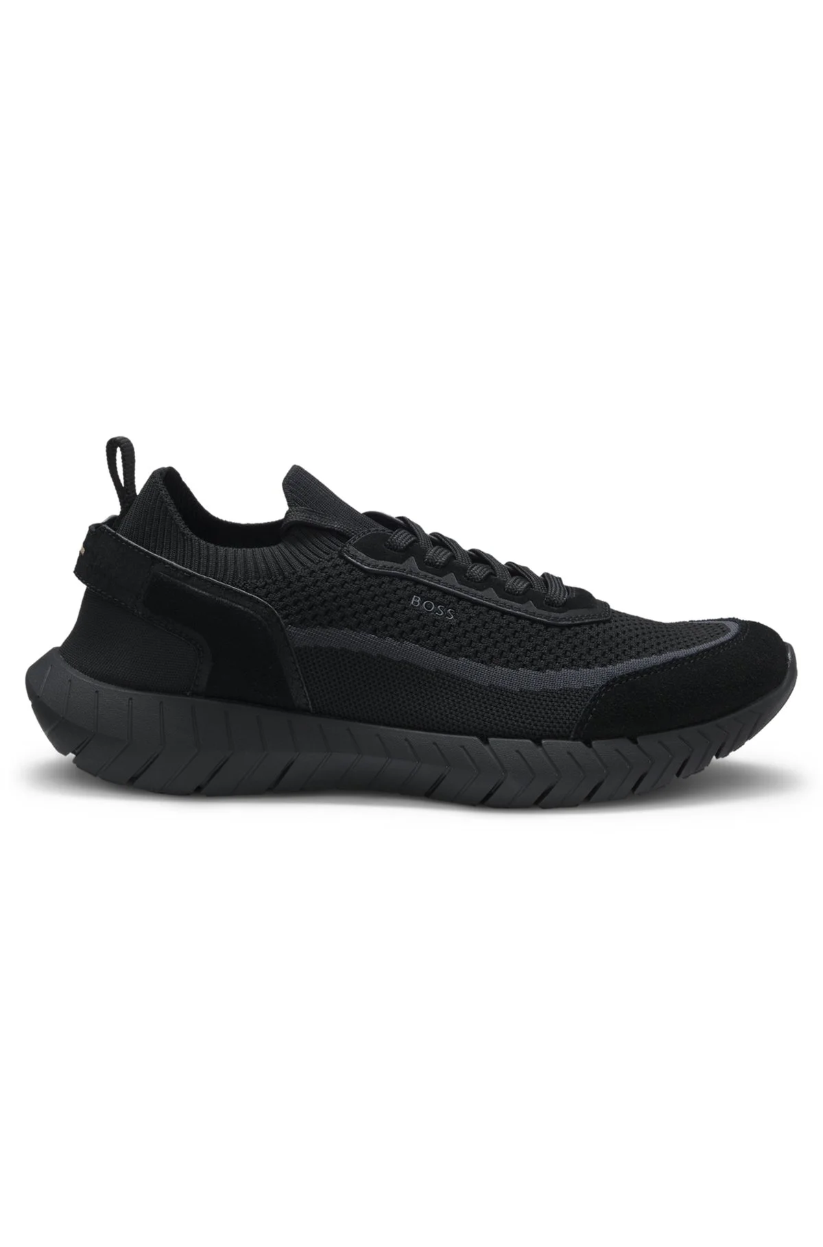 SOCK SNEAKERS WITH SUEDE TRIMS - 1