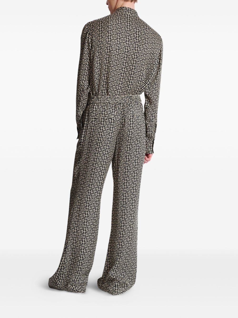monogram-pattern trousers - 4