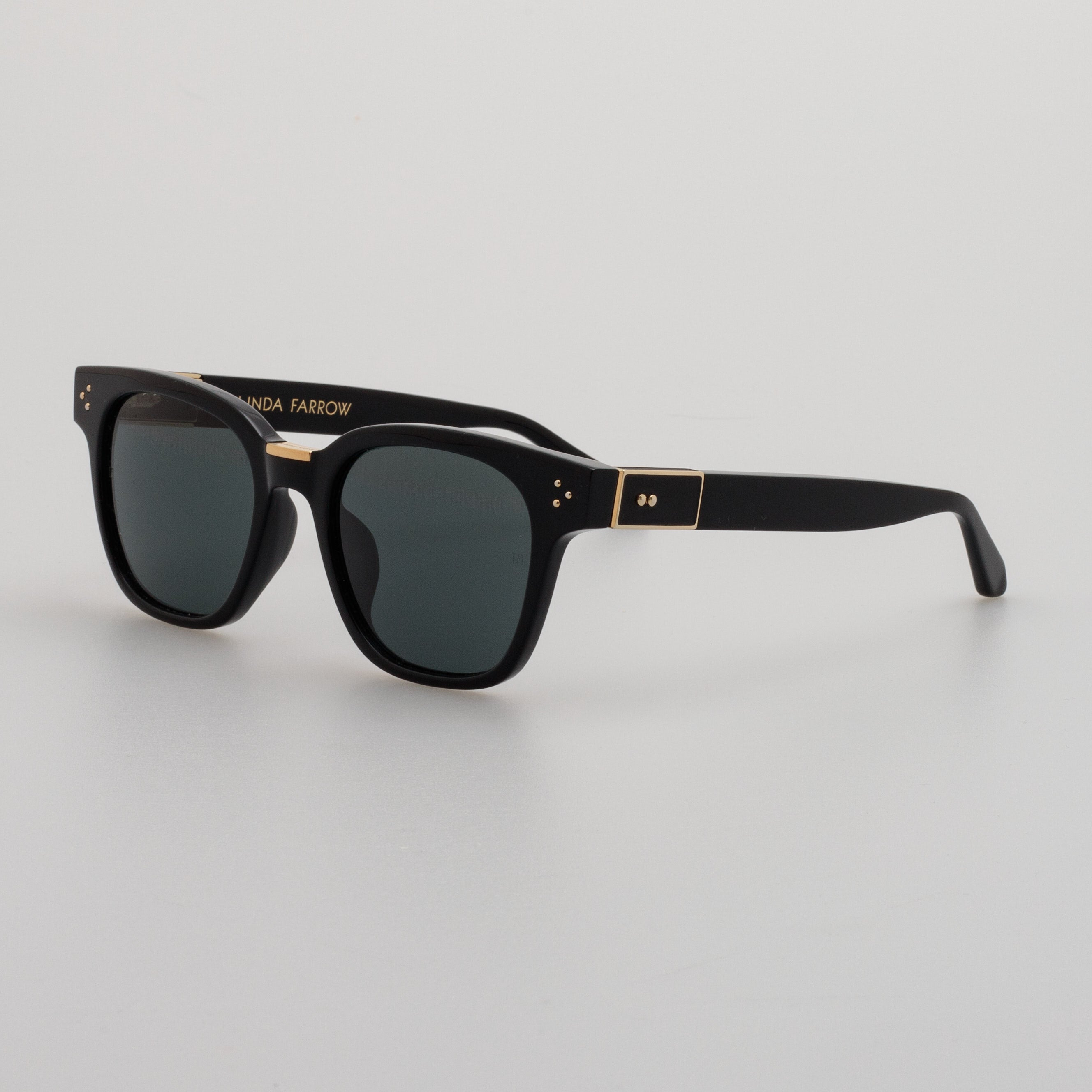 SANCHEZ D-FRAME SUNGLASSES IN BLACK - 3