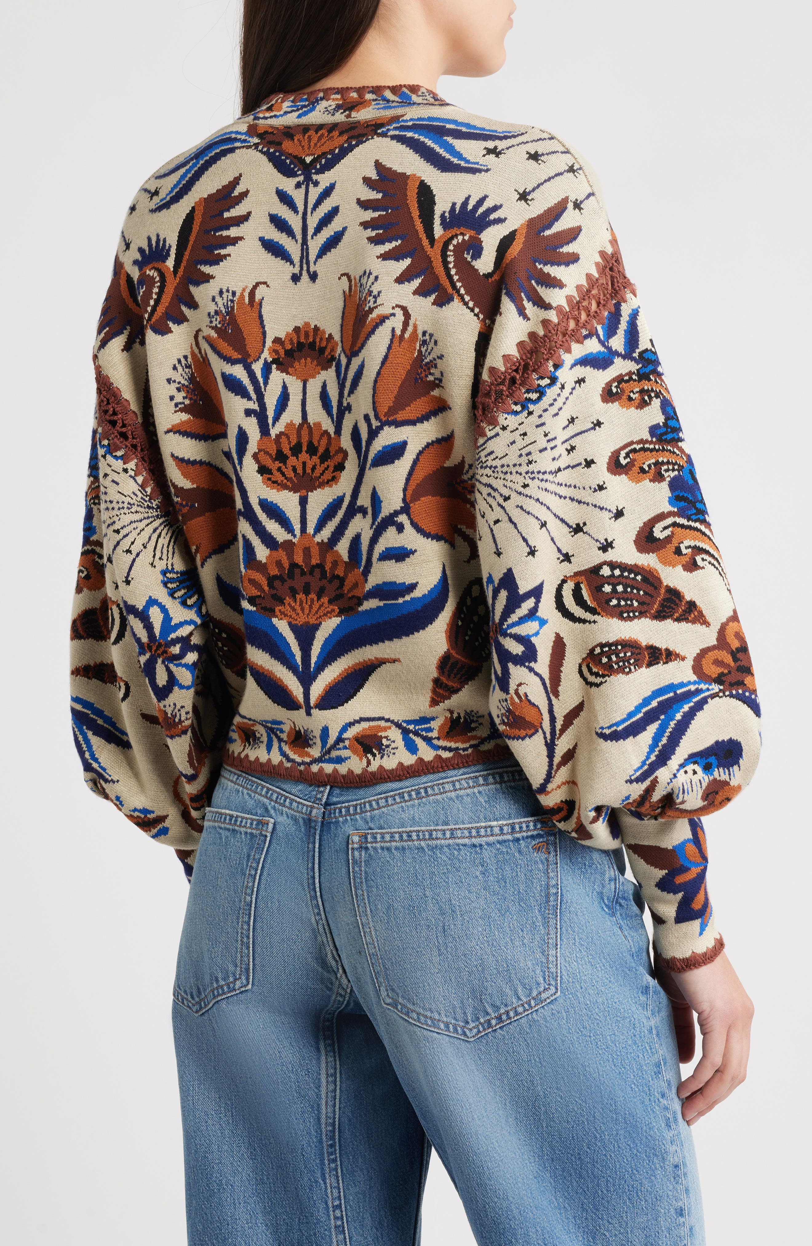 FARM Rio Nature Land Cardigan in Sand at Nordstrom - 2