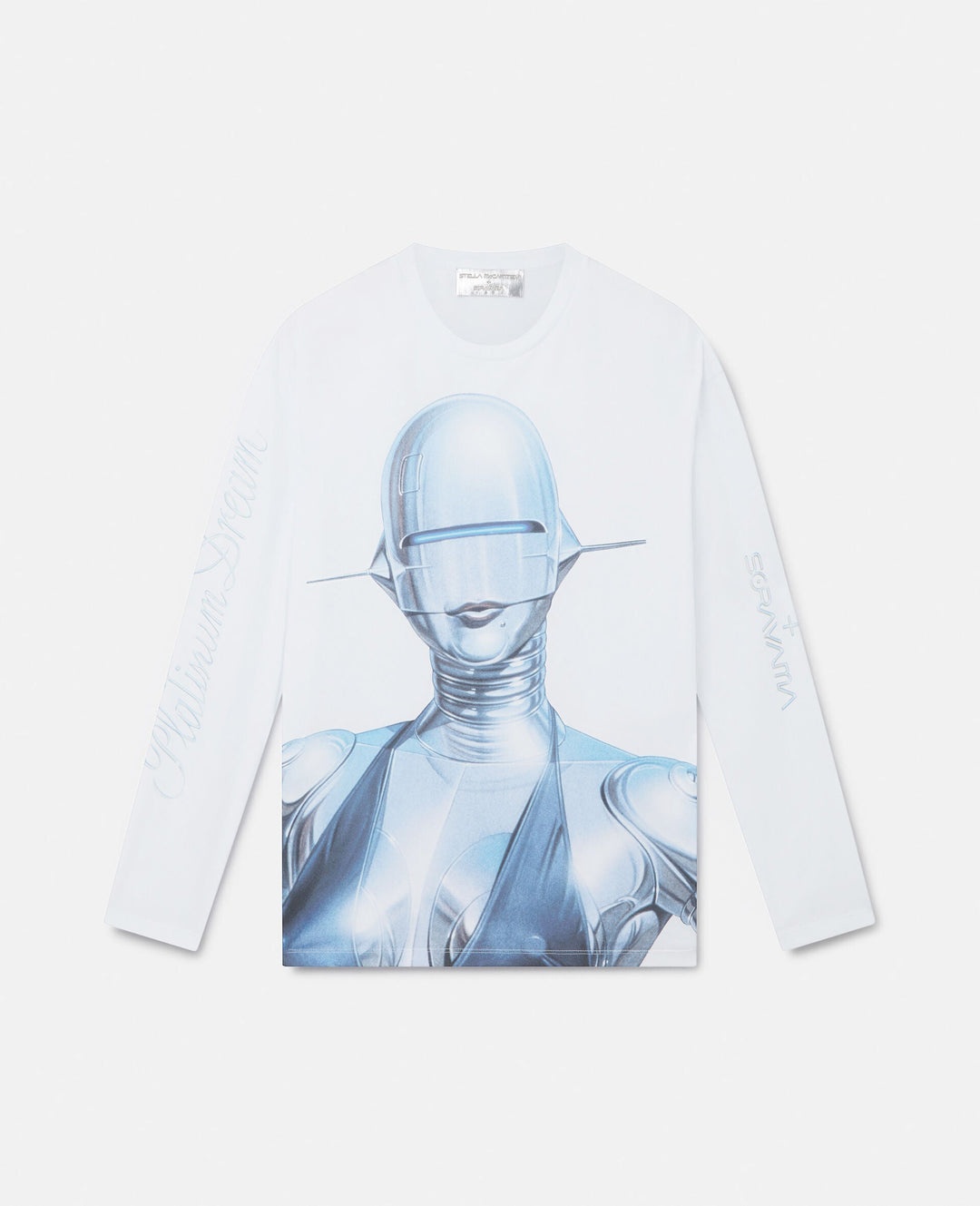 Stella McCartney + Sorayama Sexy Robot Long-Sleeve Organic Cotton T-Shirt - 1