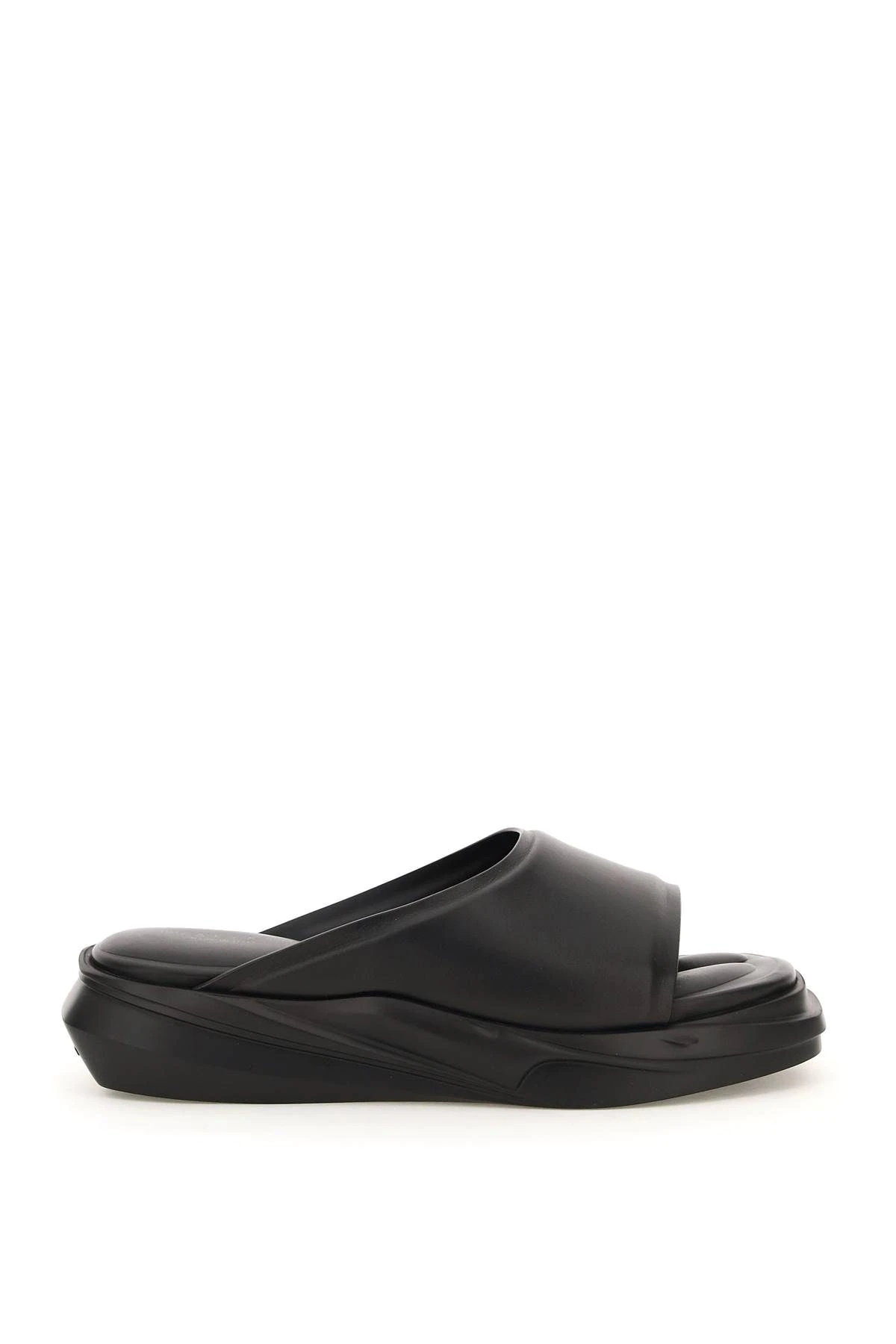 LEATHER MONO SLIDES - 1