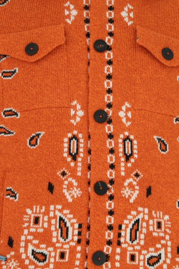 Embroidered wool blend cardigan - 6