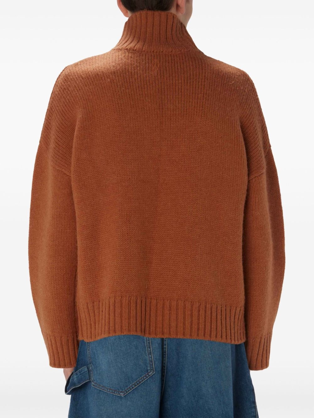 Anchor-logo drop-shoulder jumper - 4