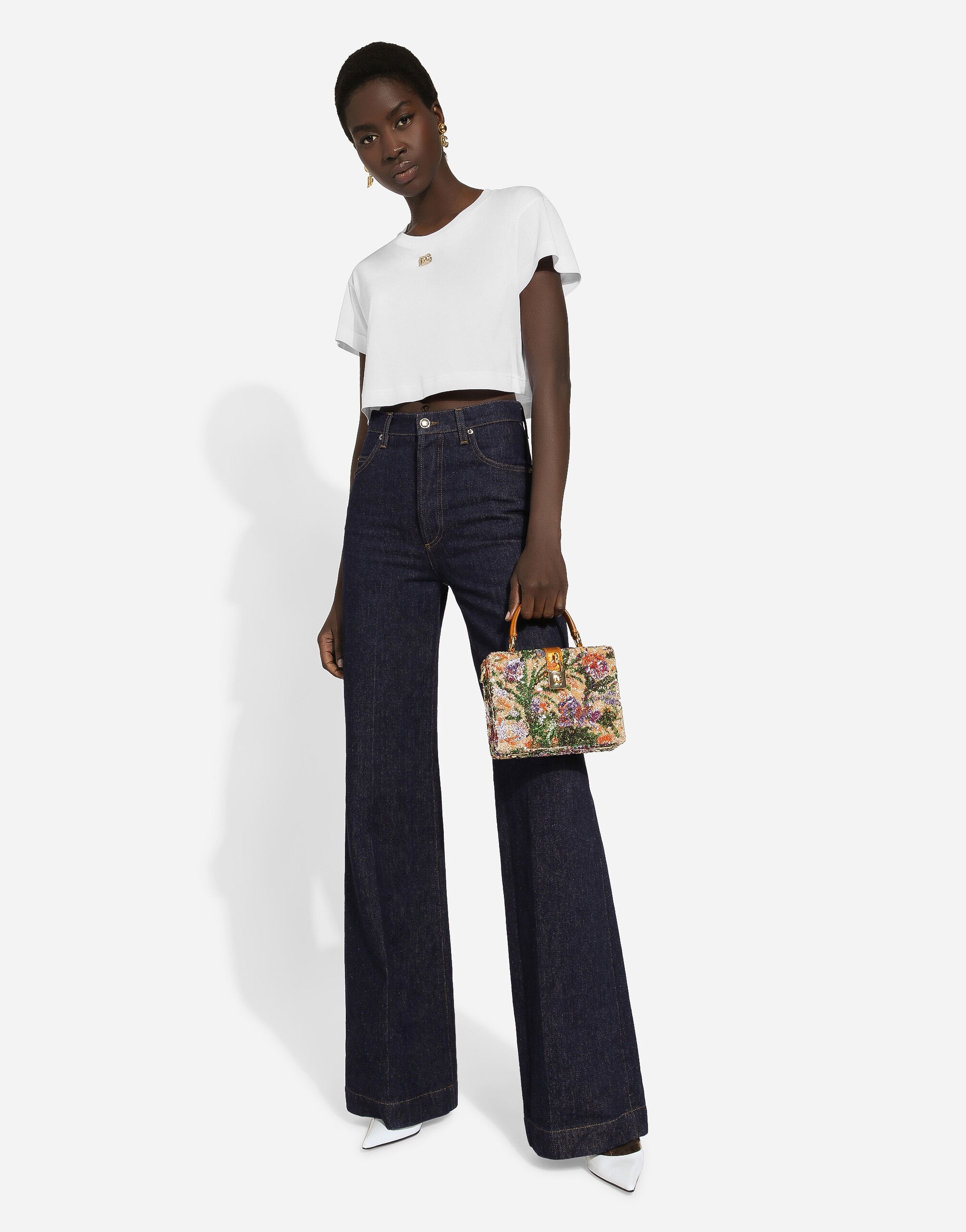 Flared denim jeans - 5