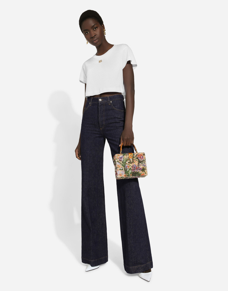 Flared denim jeans 5