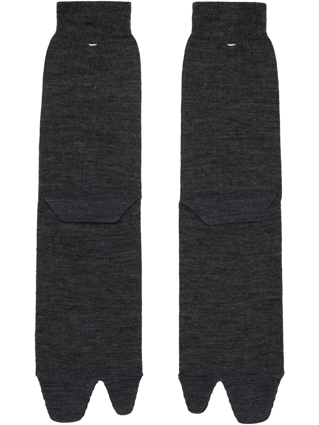Gray Bootleg Tabi Socks - 2