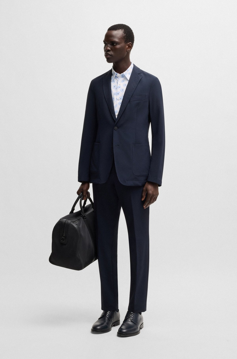 BOSS SLIM-FIT SHIRT IN A FLORAL-PRINT COTTON BLEND outlook