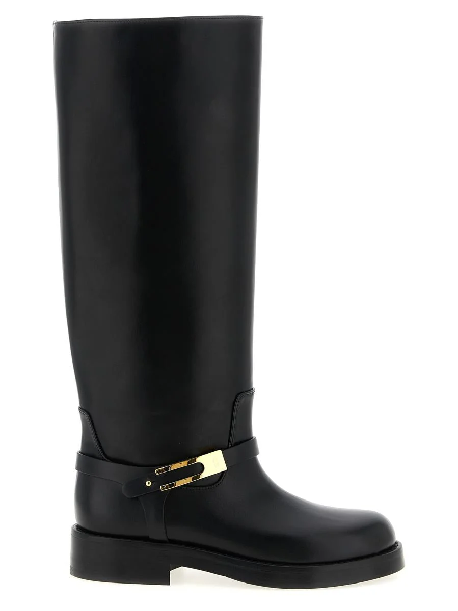 Elisabetta Franchi Logo Strap Boots - 1