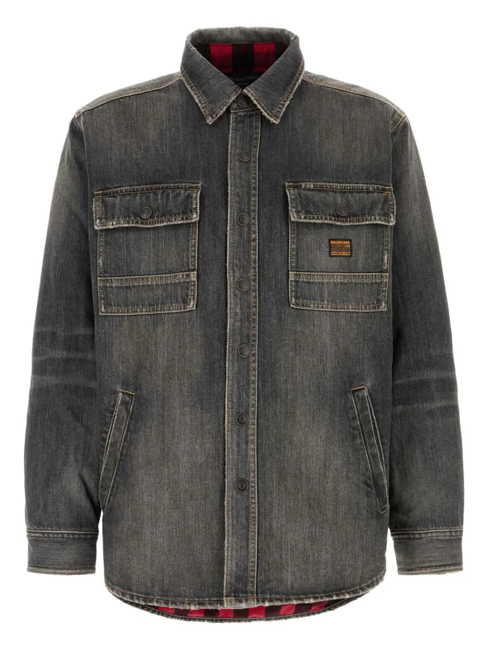 pocket denim jacket - 1