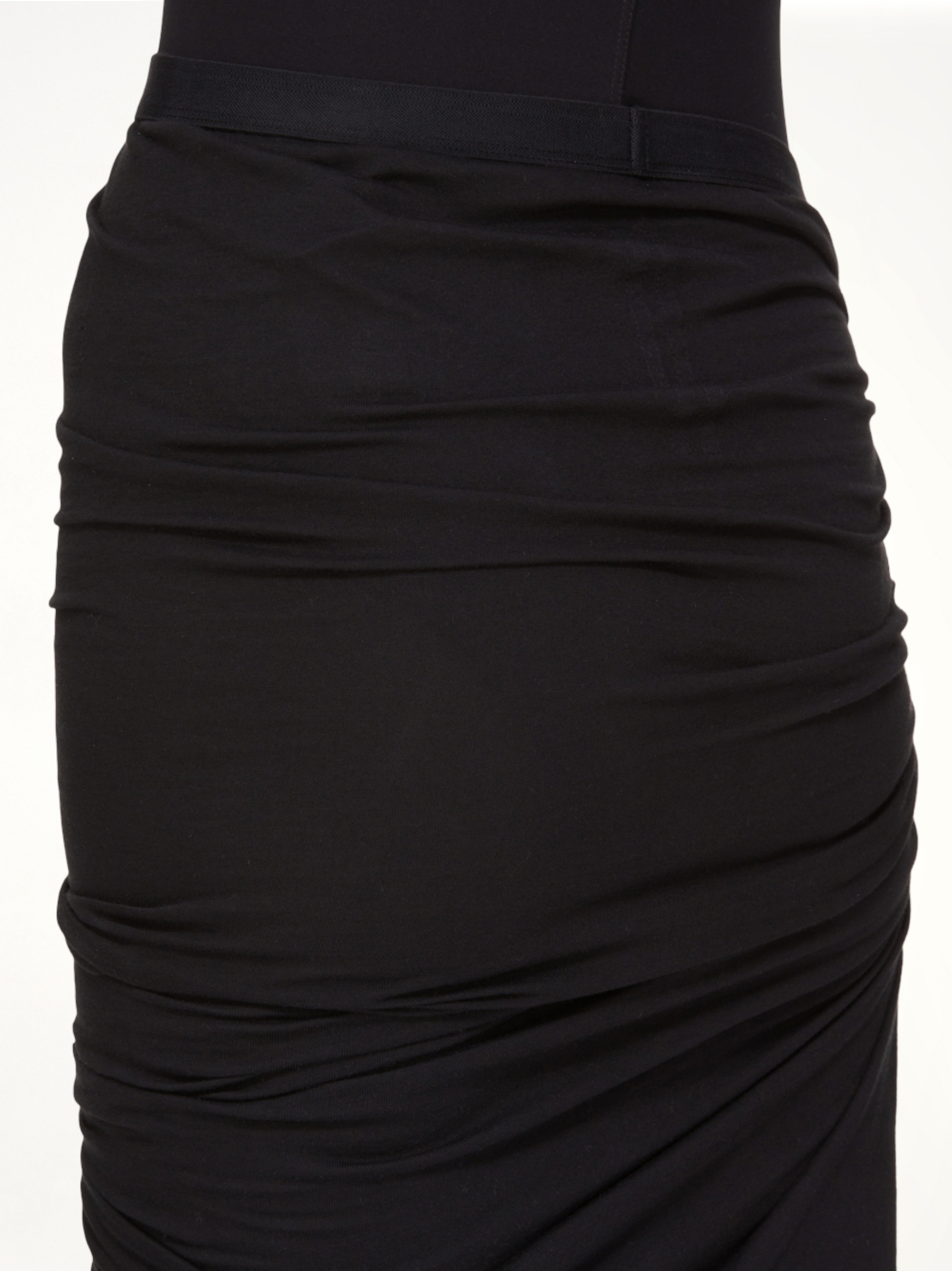 Soft EDFU Knee Skirt in Black - 7