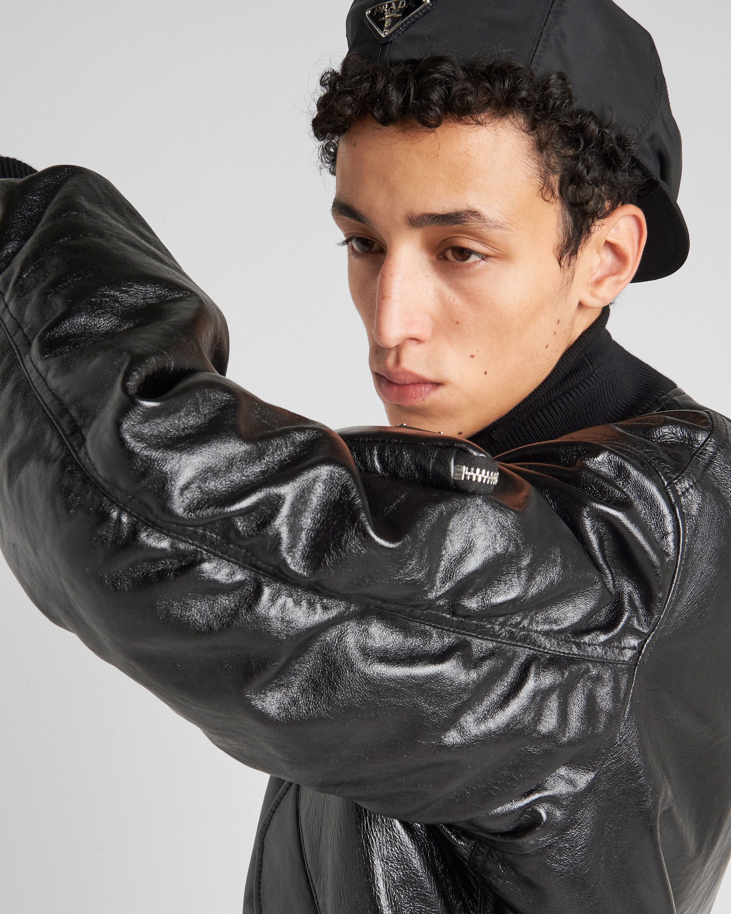 Nappa leather bomber jacket - 4