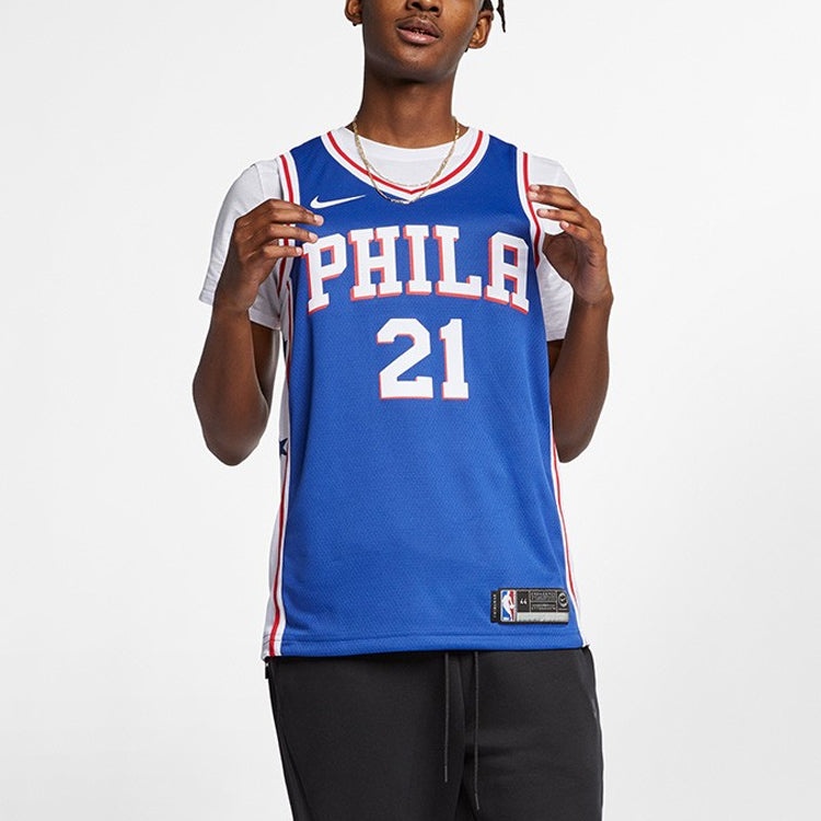 Nike NBA Jersey Basketball Jersey/Vest SW Fan Edition Philadelphia 76ers 21 Team limited Blue 864501 - 4