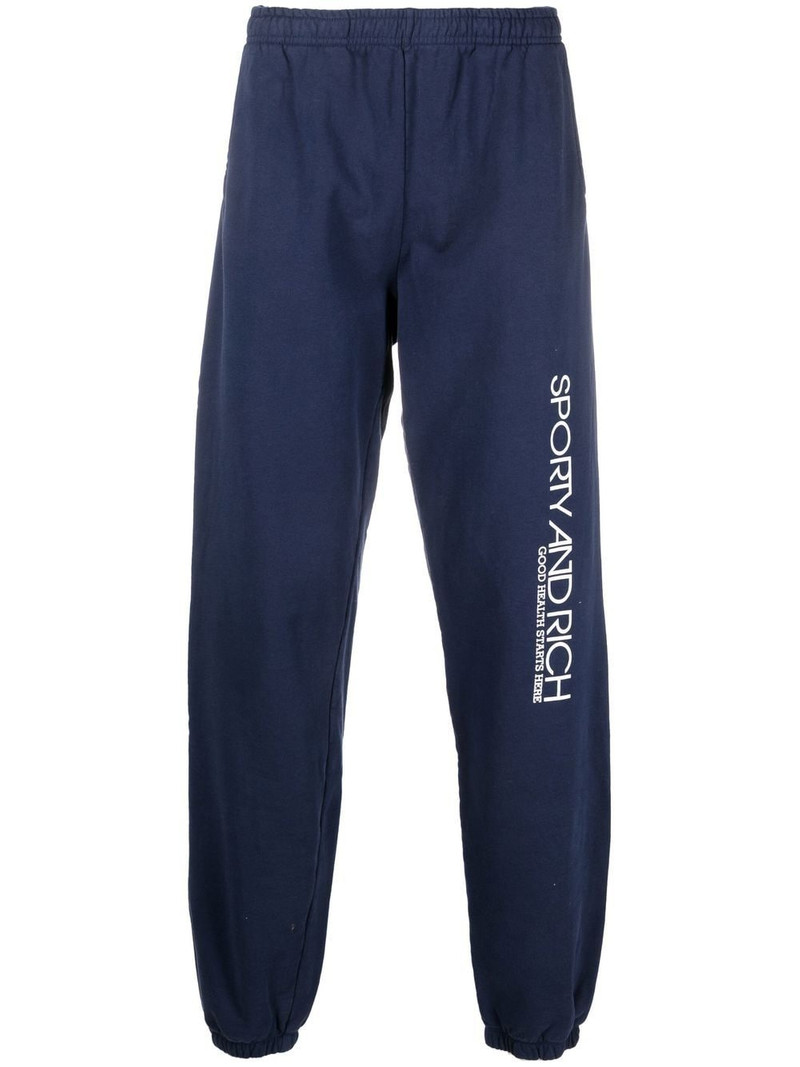 logo-print detail track pants 1