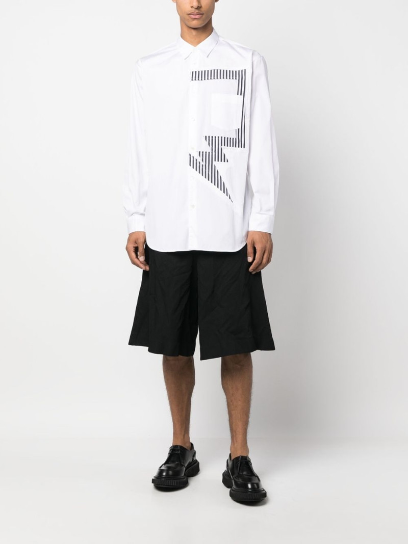 Comme des Garçons Homme Plus wide-leg knee-length shorts outlook