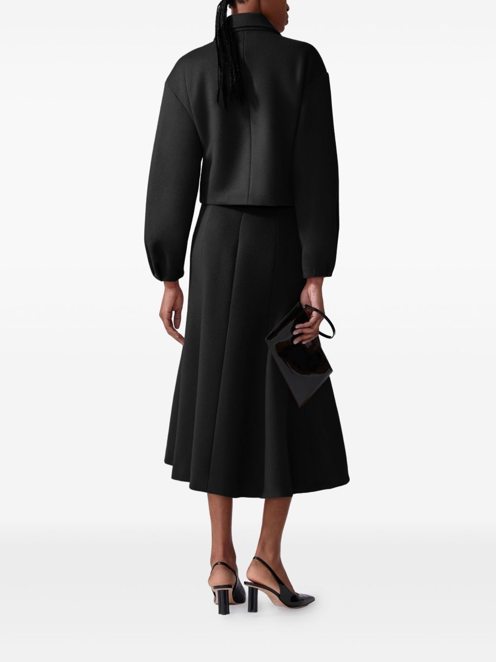 cropped wool jacket - 3