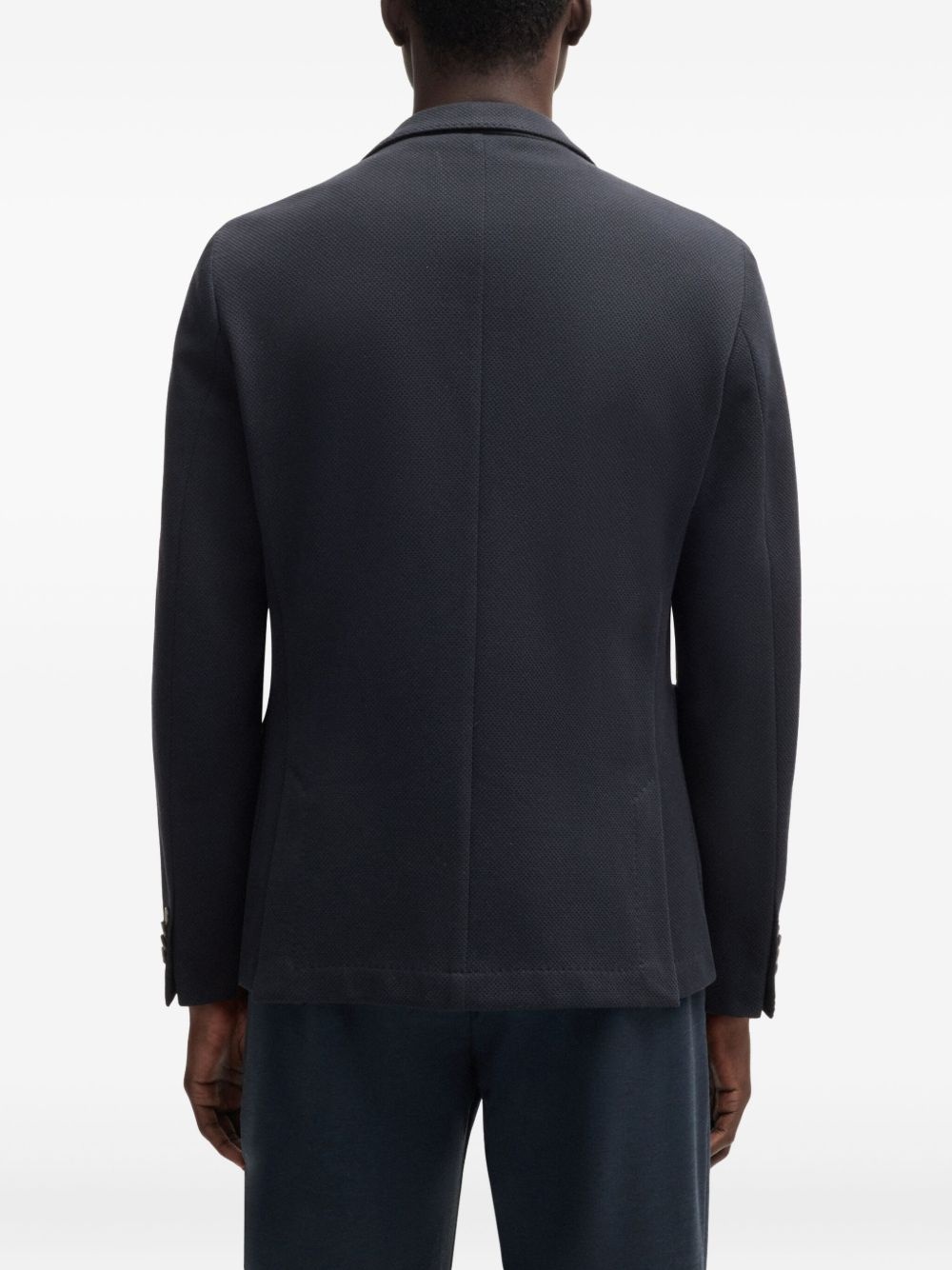 cotton-blend blazer - 4
