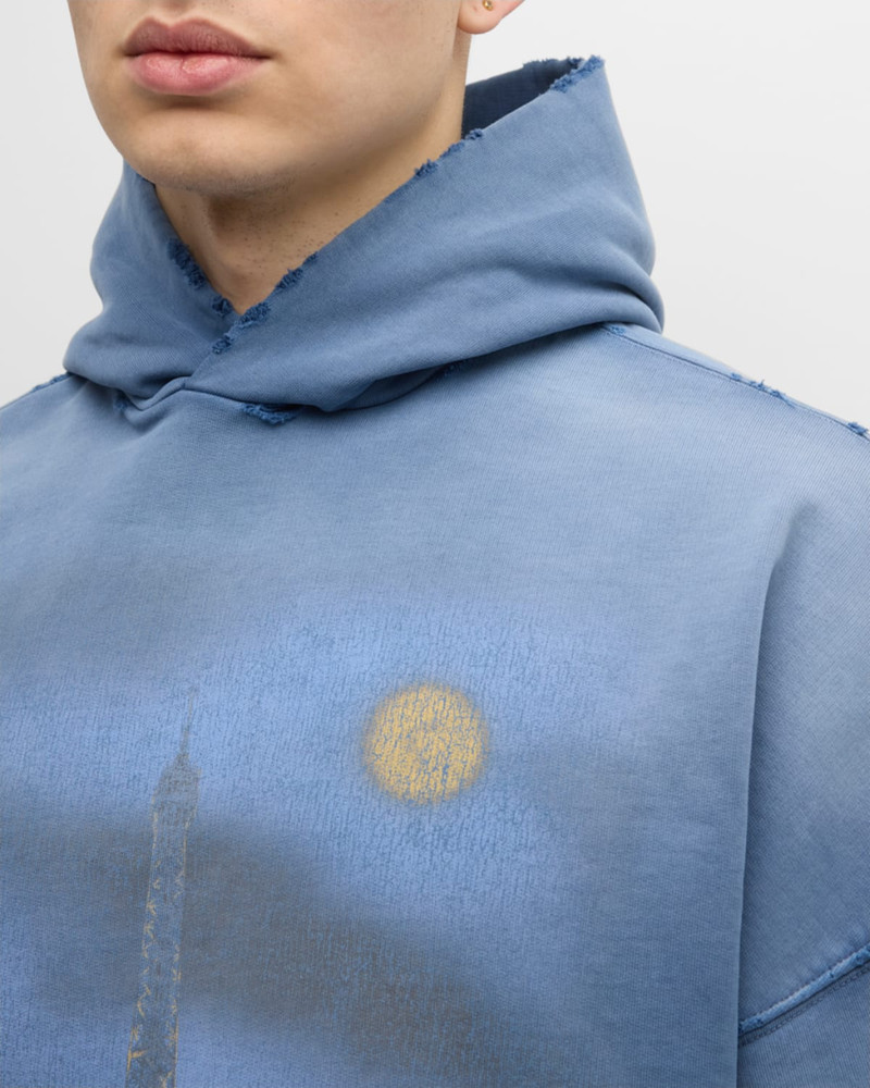 Men's Paris Moon Faded 까마귀 6