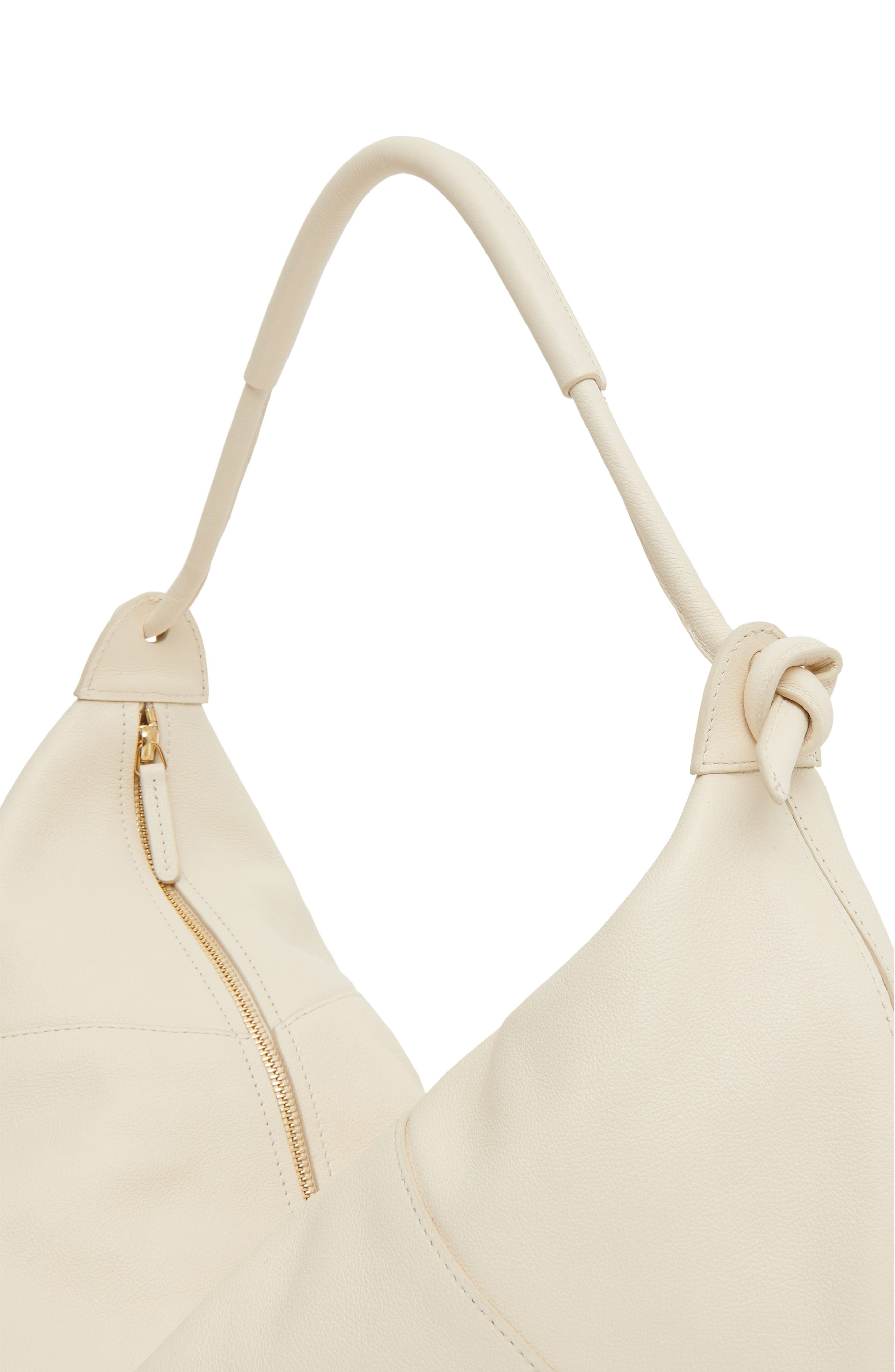 Mansur Gavriel Fortuna Leather Hobo Bag in Jasmine at Nordstrom - 4