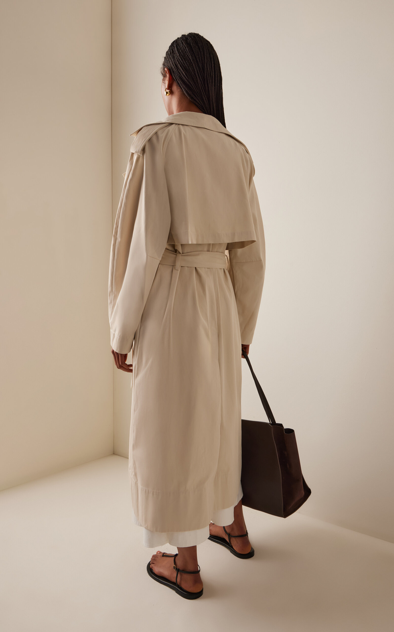 Relaxed Trench Coat ivory - 4