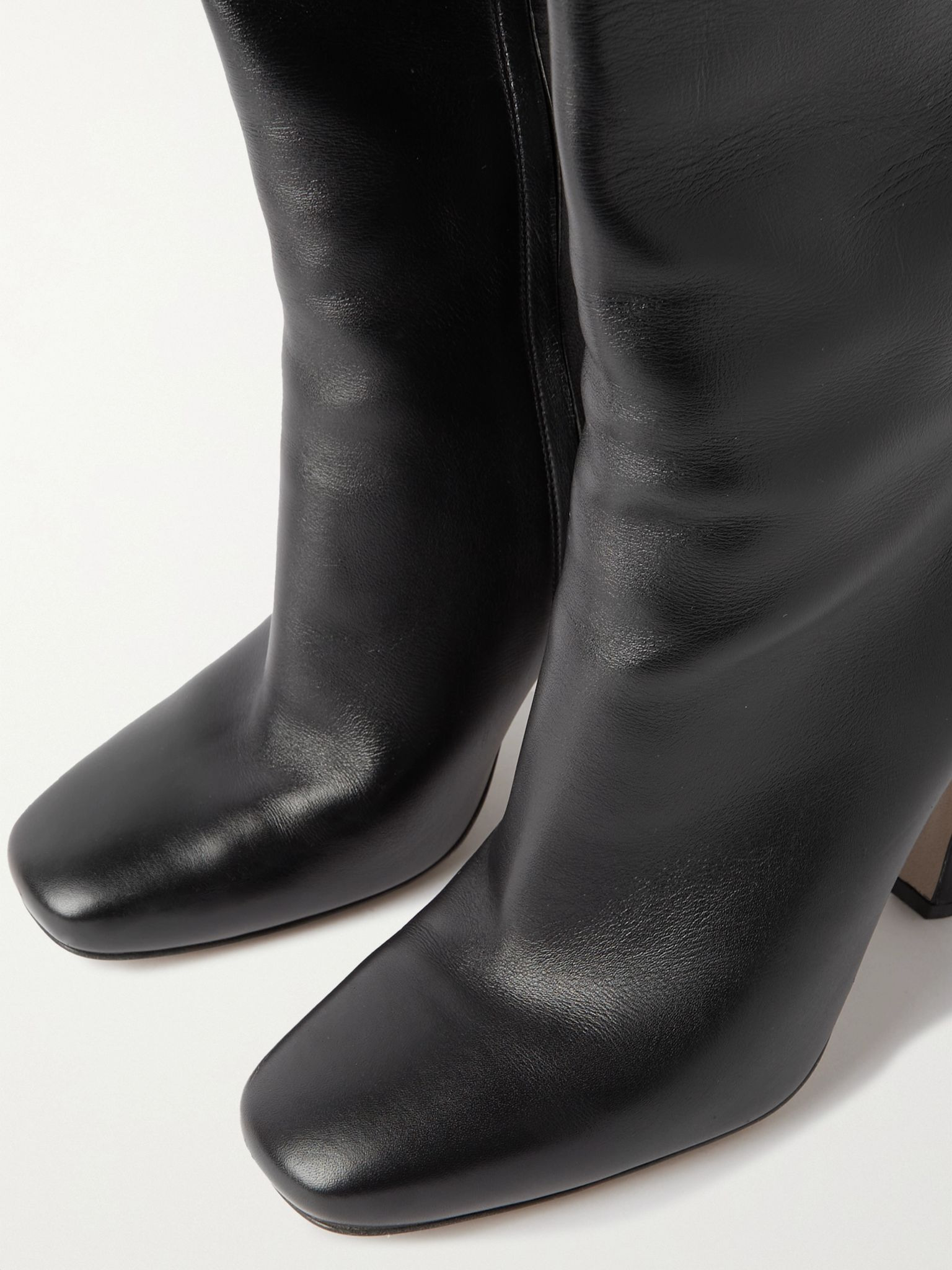 Veneta leather knee boots Black - 4