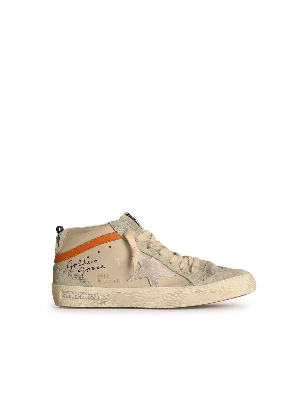 Golden Goose 'Mid Star' Grey Leather Sneakers Man - 1