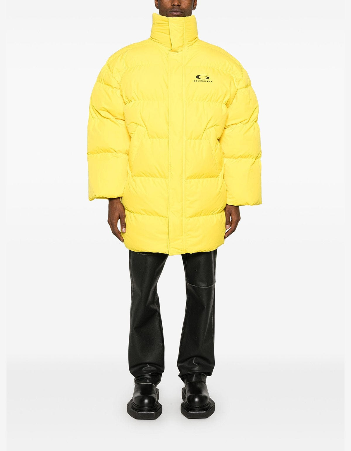 Balenciaga Yellow Loop Sports Icon Padded Coat - 4