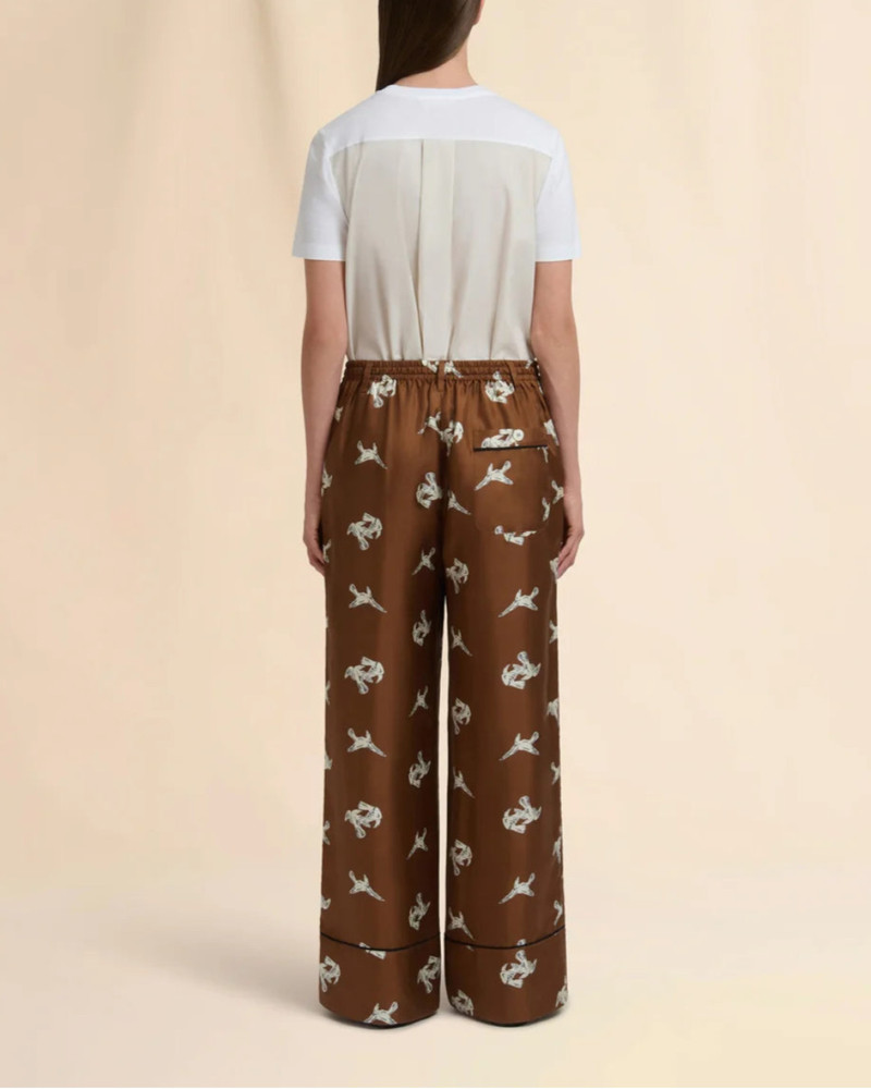 RAVEN-PRINT WIDE LEG TROUSERS 4