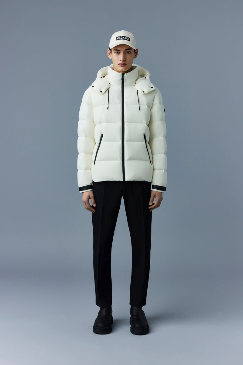 MACKAGE SAMUEL Stretch light down jacket with hood outlook