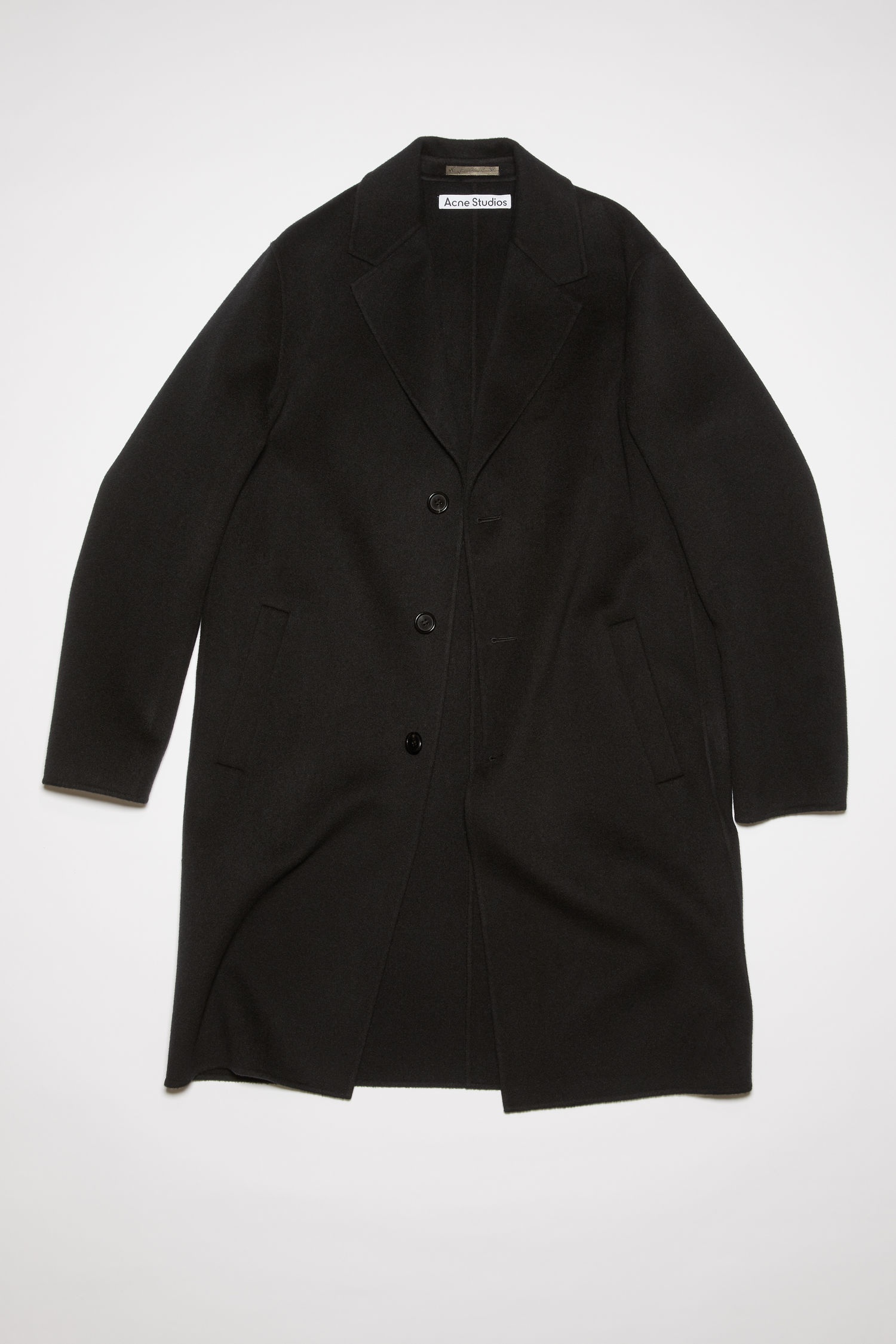 Single breasted coat - Black - 5