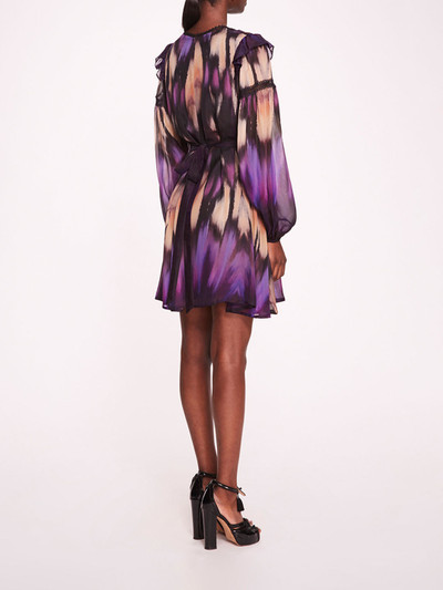 Marchesa ABSTRACT VISCOSE MINI DRESS outlook