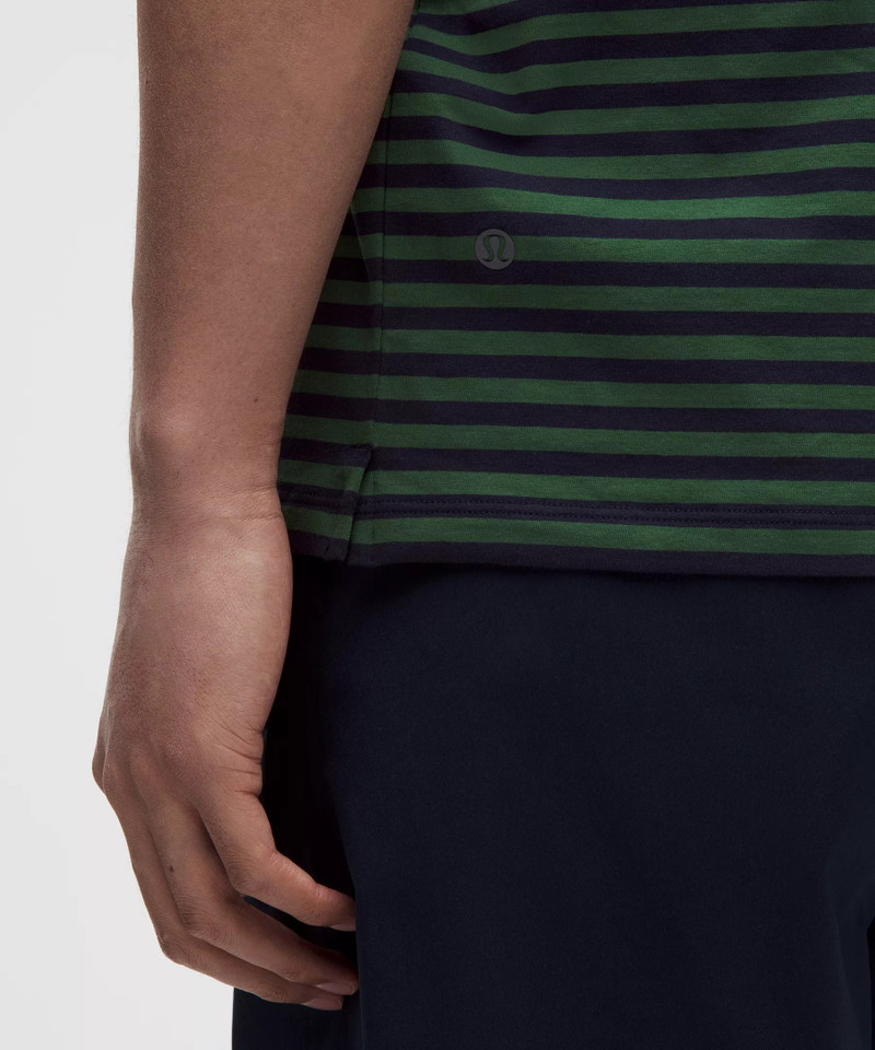 Striped Short-Sleeve Golf Polo 5
