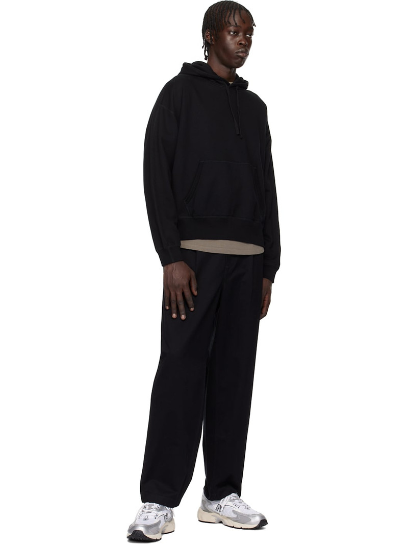 Reigning Champ Black Midweight Terry Relaxed Hoodie outlook