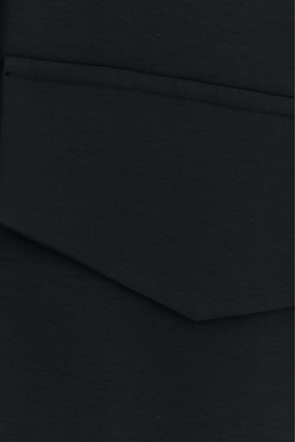 Black grosgrain oversize jacket - 3