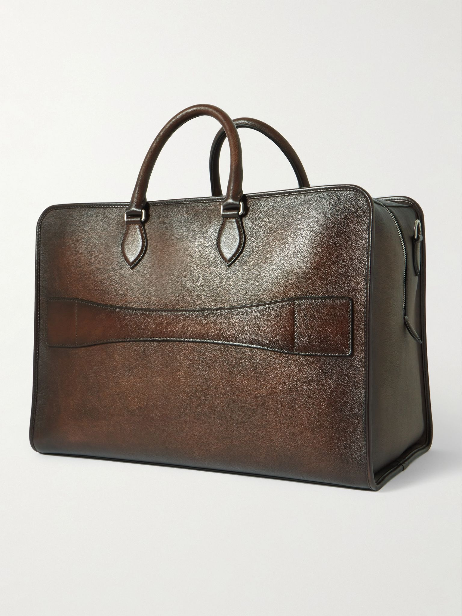 Scritto Venezia Leather Weekend Bag Brown - 3